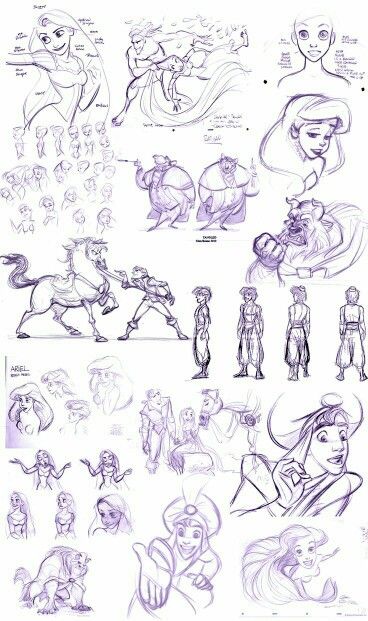 Characters Sketch, Glen Keane, Some Sketches, Disney Concept Art, Disney Sketches, Disney Artwork, Character Sketches, 캐릭터 드로잉, Arte Sketchbook