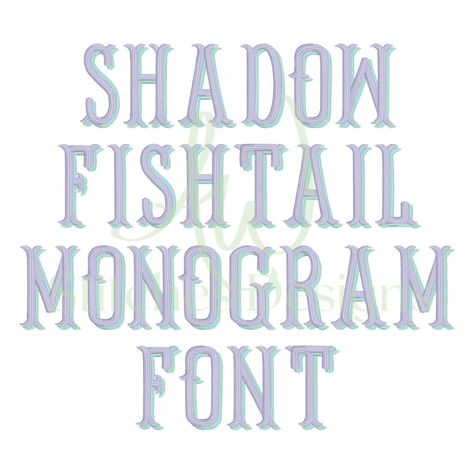 ✨🎉 IT’S HERE!! 🎉✨ After pouring my heart and soul into this project, I’m beyond excited to finally introduce the Fishtail Shadow Monogram Font to the world! 💖 This has been a true labor of love, and I couldn’t be more proud to share it with all of you. 🎨✨ This isn’t just another font—it’s a one-of-a-kind, hand-drawn creation that brings a fun twist to the timeless fishtail style, now with an incredible shadow effect that adds depth and dimension to every design! 🌟 Perfect for creating stunni... Applique Stitches, Monogram Fonts, Satin Stitch, Animal Birthday, Font Bundles, Digital Embroidery, Monogram Letters, Stitch Design, Machine Embroidery Design