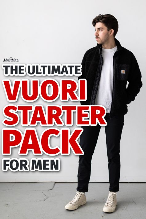 Man wearing essential winter wear Vuori haul Vuori Mens Outfit, Men’s Outfit Inspiration, Travel Outfit For Men, Mens Travel Outfits, Mens Travel Style, Vuori Mens, Super Suit, Joggers Outfit, Mens Travel