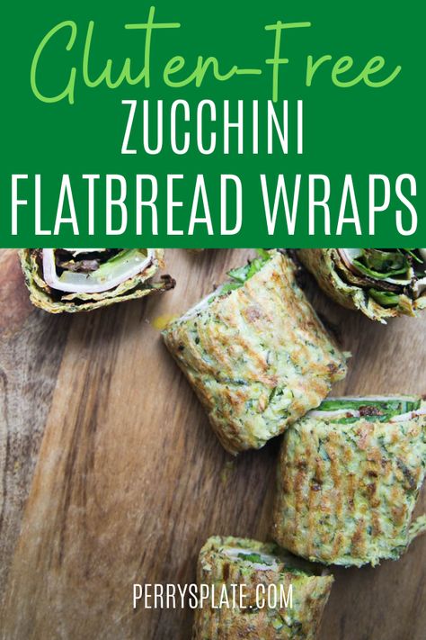 This gluten-free zucchini flatbread makes the perfect vehicle for any sandwich feeling. Whip up a wrap for your lunch, or make several as appetizers for your next party. These wraps are as versatile as they are delicious. Zucchini Wraps Recipes, Homemade Zucchini Wrap, Zucchini Flatbread Recipes, Aip Flatbread Recipe, Gluten Free Wraps Recipe, Zucchini Wraps, Gluten Free Vegan Flatbread Recipe, Zucchini Flatbread, Zucchini And Tomato Flatbread