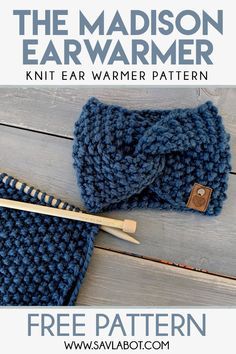 Ear Warmer Pattern, Knitted Headband Free Pattern, Diy Tricot, Headband Diy, Knit Headband Pattern, Knitting Patterns Free Hats, Crochet Ear Warmer, Knitted Headband, Super Bulky Yarn