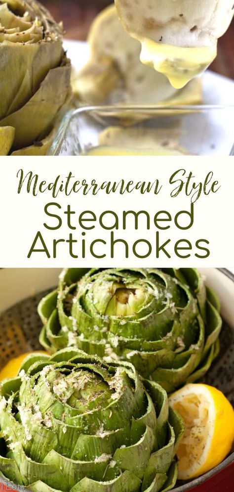 It’s artichoke season again, and I’ve already made these Mediterranean Style Steamed Artichokes twice. Whole 30 Artichoke Recipes, Fresh Artichokes Recipes, Whole Artichoke Recipes Baked, Mediterranean Artichoke Recipes, Archichoke Recipe, Whole Artichoke Recipes, Boiled Artichoke Recipes, Artichoke Recipes Steamed, Whole Artichoke Recipe