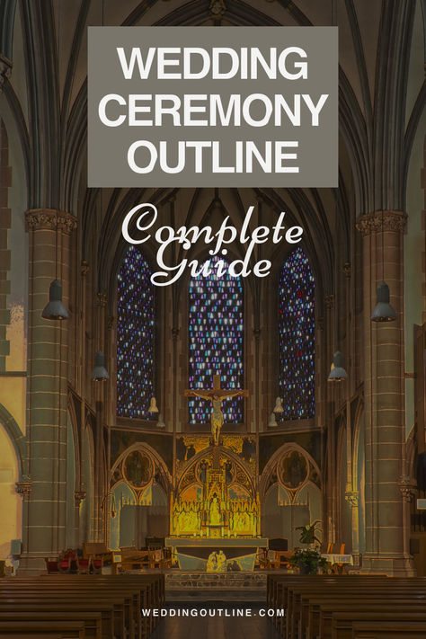 A wedding church venue Wedding Ceremony Plan, Order Of Wedding Ceremony Layout, Wedding Line Up Order, Wedding Line Up Order Ceremony, Wedding Ceremony Timeline, Wedding Outline, Ceremony Schedule, Ceremony Timeline, Wedding Ceremony Outline