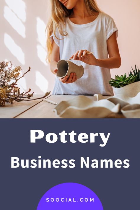 Clay Business Name Ideas, Buisness Name Ideas, Names For Companies, New Business Names, Store Names Ideas, Pottery Business, Kindergarten Names, Pottery Place, Shop Name Ideas