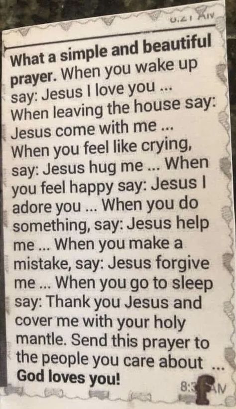 Jesus Forgives, Jesus Help, Simple Prayers, Beautiful Prayers, Thank You Jesus, Prayer Scriptures, I Adore You, I Feel You, Inspirational Prayers