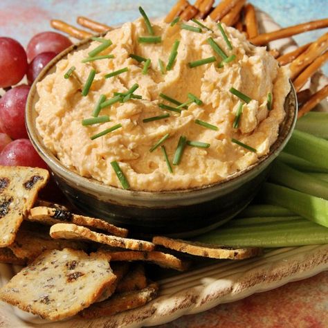 Pub Cheese Recipe, Pub Cheese Spread, Cheddar Cheese Dip, Pub Cheese, Veggie Sticks, Cheese Spreads, Spreadable Cheese, Carrots Celery, Food Wishes