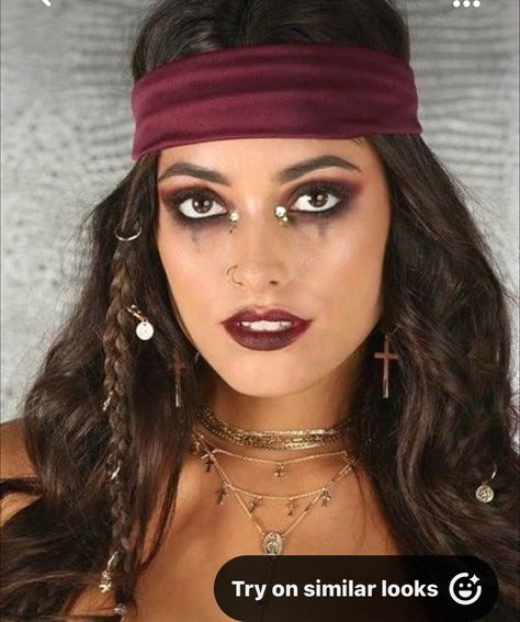 Female Pirate Hairstyles, Pirate Hairstyles, Spooky Halloween Makeup, Pirate Makeup, Pirate Hair, Female Pirate, Mexican Hairstyles, Female Pirate Costume, Carnival Makeup