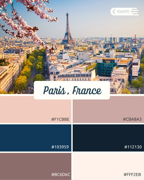 Enjoy this femine and muted color palette inspried by the colors of a Paris morning. French Colors Palette, French Cafe Color Palette, Emily In Paris Color Palette, Paris Colour Palette, French Color Scheme, French Colour Palette, France Color Palette, French Color Palette, Paris Color Palette