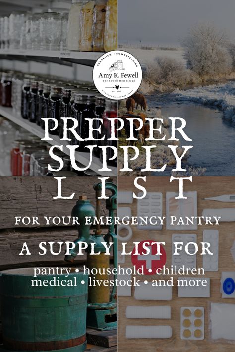 Prepper Medical Supplies, Pantry Prepping Emergency Preparedness, 6 Month Emergency Food Supply List, Prepper Storage Room, Prepper List Stockpile, Prepped Pantry List, Pantry Stockpile List, Prepper Stockpile List, Emergency Prep List