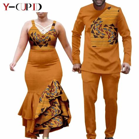 Dashiki Outfit, Couples African Outfits, African Traditional Wear, Shirts And Pants, Traditional African Clothing, Latest African Men Fashion, African Outfits, African Dresses Men, African Print Dress Ankara