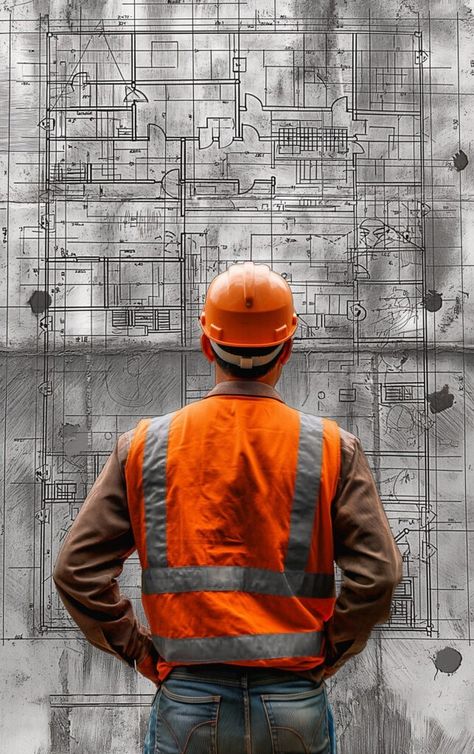 Discover and download free images Architectural Vision: #Engineer Overseeing #Blueprint Plans https://aifusionart.com/architectural-vision-engineer-overseeing-blueprint-plans/?utm_source=facebook&utm_medium=social&utm_campaign=ReviveOldPost Engineer Photoshoot, Civil Engineering Aesthetic, Civil Engineering Works, Construction Images, Structural Engineer, Design Engineer, Civil Engineering Design, Architecture Engineering, Network Engineer