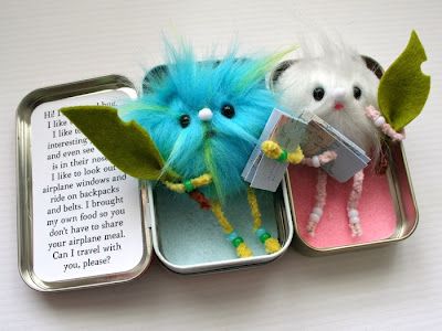 Cute Mint Tins, Tiny Bow, Crafty Kids, Chenille Stems, Travel Bugs, Girl Scouts, Stuffed Animals, Travel Size Products, Bugs