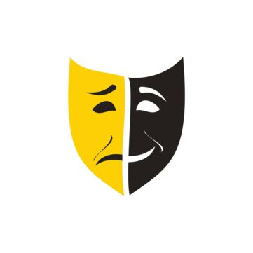 Theater Illustration, Theatre Symbol, Black Happiness, Theatre Illustration, Comedy Theatre, Comedy Tragedy Masks, Drama Masks, Tragedy Mask, Naruto Sharingan