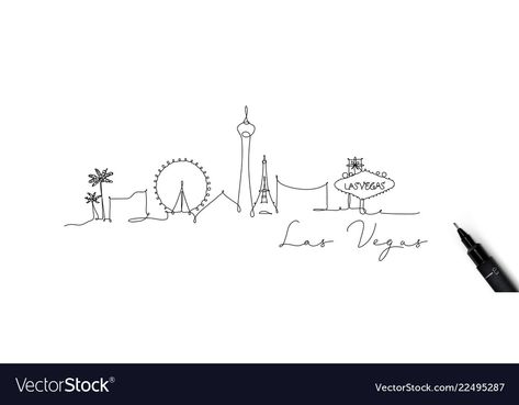 Vegas Skyline Vegas Skyline Silhouette, Simple Vegas Tattoo, Vegas Strong Tattoo, Dainty Vegas Tattoo, Las Vegas Inspired Tattoos, Las Vegas Skyline Silhouette, Vegas Tattoo Small Simple, Small Las Vegas Tattoo, Vegas Wedding Tattoo Ideas