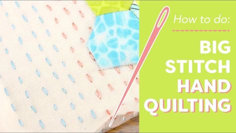 WonderFil Specialty Threads - How to Do Big Stitch Hand Quilting Big Stitch Hand Quilting, Big Stitch Quilting, Hand Quilting Patterns, Quilting Hoops, Quilted Projects, Quilting 101, Quilt Big, Quilt Labels, Small Sewing Projects