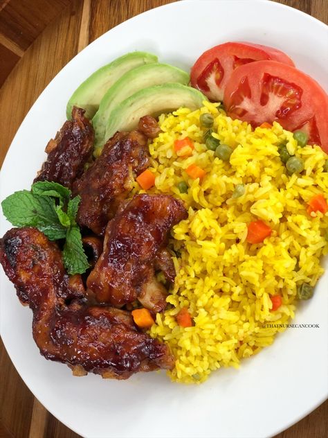 Jerk BBQ Turkey Wings - That Nurse Can Cook That Nurse Can Cook, Turkey Meals Ideas, Jamaican Sunday Dinner Ideas, Carribean Meals, Bbq Turkey Wings, Caribbean Meals, Caribbean Food Recipes, African Meals, Turkey Lunch