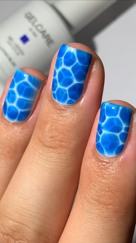 Pool Nail Art, Sister Thought, Pool Nails, Cruise Nails, Horror Nails, Gel Toe Nails, Hippie Nails, Cute Simple Nails, Cherry Nails