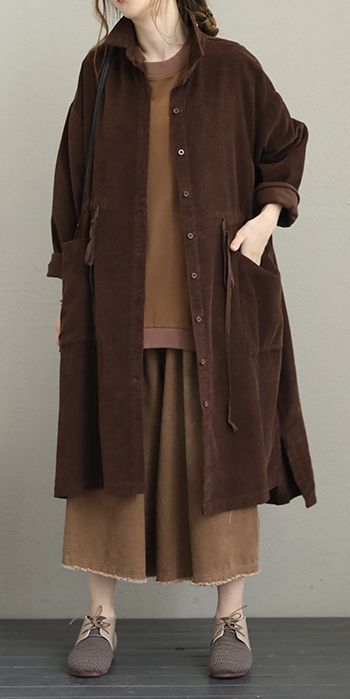 Casual Fall Jacket, Wind Coat, Womens Fashion Casual Fall, Vintage Corduroy, Coat Women, Fall Jackets, 가을 패션, Casual Coat, Mode Vintage