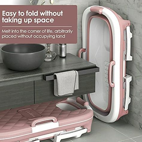 iropro Bathtub Adult Bath Tub Portable Folding Bathtub Household Large Freestanding Bathtubs Barrel Sweat Steaming Bathtub Home Sauna for Adult/Children Tub Foldable Shower Basin Bath with Lid (Pink) : Amazon.co.uk: DIY & Tools Skoolie Bathroom, Kids Bath Tub, Bathroom Wetroom, Bathtub Cover, Bus Tiny House, Stand Alone Bathtubs, Plastic Bathtub, School Bus Tiny House, Large Bathtub