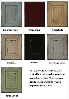 Paint finishes... love these! Glazing Techniques, Deco Originale, Dry Brush, Kitchen Redo, Kitchen Paint, Painting Kitchen Cabinets, Cabinet Colors, Kitchen Makeover, Painting Cabinets