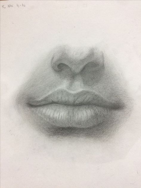 Lips Sketch, Pencil Drawing Images, Lip Drawing, Mouth Drawing, Drawing Eyes, Nose Drawing, 얼굴 그리기, Lips Drawing, Hur Man Målar