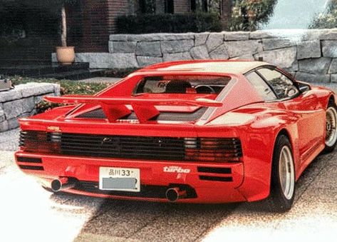 Koenig Ferrari Testarossa Twin turbo Koenig Specials, Car Things, Ferrari Testarossa, Euro Cars, Cyberpunk Style, Twin Turbo, Car Battery, Body Kit, Photo Collection