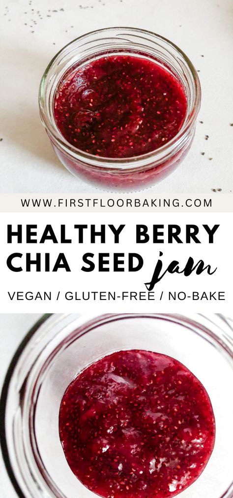 Healthy Strawberry Chia Seed Jam Homemade Berry Jam, Healthy Jam Recipes, Sugar Free Blackberry Jam, Strawberry Preserves Recipe, Low Sugar Jam Recipes, Healthy Jam, Homemade Blackberry Jam, Jam Strawberry, Blackberry Jam Recipes