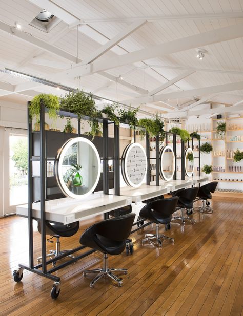 Hair Salon Interior Design, Salon Interior Design Ideas, Salon Design Ideas, Nail Salon Interior Design, Beauty Salon Interior Design, Salon Mirrors, Hair Salon Design, Hair Salon Interior, Interior Design Pictures