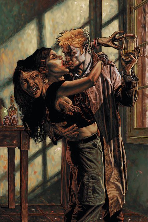 HELLBLAZER #229 Constantine Comic, Lee Bermejo, Constantine Hellblazer, Arte Zombie, Vertigo Comics, Horror Vintage, Justice League Dark, John Constantine, Heavy Metal Art