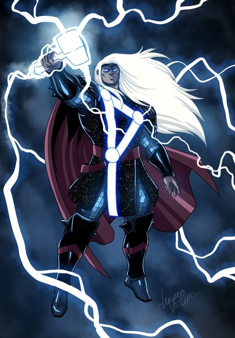 https://lucianovecchio.tumblr.com/post/190132347438/a-thor-2020-for-fun-with-his-glorious-mr Cosmic Thor, Thor Artwork, Thor Comic Art, Thor Art, Cosmic Universe, Thor God Of Thunder, Thor God, Mr Universe, Thunder God