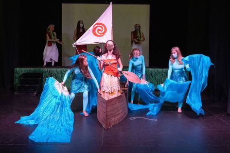 Water Theatre, Moana Jr, Disney Musical, Kids Theater, Carson City, Disney Moana, Theatre Costumes, Group Halloween Costumes, Wild Horse