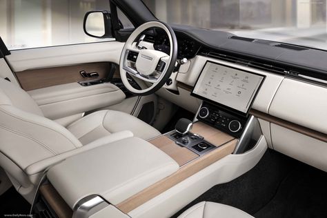 2022 Land Rover Range Rover SWB | DailyRevs.com Range Rover Customized, Black Range Rover White Interior, Range Rover 2023 White, Range Rover 2023 Interior, Au Background, Land Rover Interior, Range Rover Evoque Interior, Suv Range Rover, Range Rover White