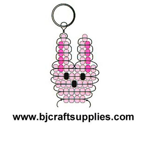 Beaded Rabbit Key Chains Beaded Rabbit, Worm Crafts, Keyring Craft, Bead Lizard, Pony Bead Animals, Diy Keyring, Pony Bead Projects, Candy Beads, Miyuki Beads Pattern