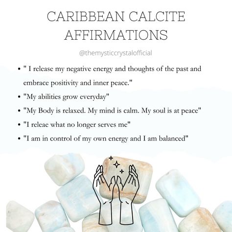 Caribbean Calcite Crystal Meaning, Carribean Calcite Meaning, Caribbean Calcite Meaning, Calcite Meaning, Carribean Calcite, Crystal Affirmations, Caribbean Calcite, Spiritual Things, Diy Essentials