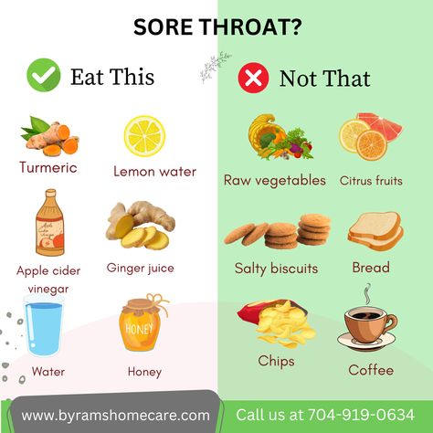 Sore Throat Food, Food To Make When Your Sick, Sore Throat Meals, Foods For Sore Throat, Good For Sore Throat, Eat When Sick, Sick Food, For Sore Throat, Sore Throat Relief