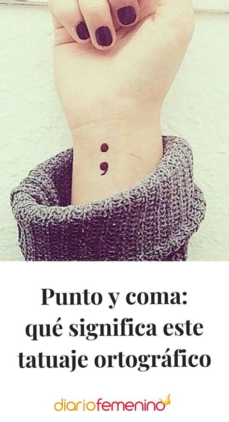 El tatuaje de un punto y coma tiene un significado muy especial. ¿Lo conoces? #tatuajes #tattoos #DiarioFemenino Tattoo Punto Y Coma, Coma Tattoo, Tattoo Meaning, Couple Tattoos, Love Tattoos, Life Tattoos, Tattoos With Meaning, Art Tattoo, Meant To Be