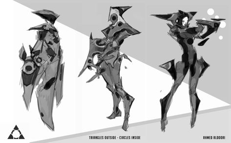 ArtStation - Triangular, Ahmed Aldoori Circle Square Triangle Character Design, Triangular Character Design, Triangles Architecture, Triangle Character Design, Triangle Architecture Concept, Ahmed Aldoori, Triangle Abstract Design, Sci Fi Design, Design Theory