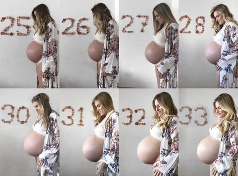 Triplet Pregnancy, Triplets Pregnancy, Grandma Recipes, Belly Pics, Baby Bump Pictures, Pregnant Sisters, Bump Pictures, Triplet Babies, Progress Photos