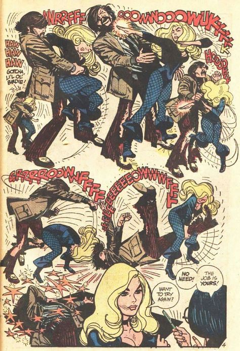 Black Canary Comic, American Comic, Alex Toth, Comic Book Pages, Jack Kirby, Black Canary, American Comics, Animation Design, Comic Book Artists