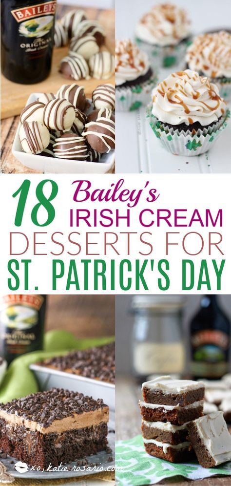 Irish Whiskey Truffles, Irish Cream Recipe Desserts, Breakfast Ideas For A Group, Irish Cream Desserts, Guinness Corned Beef, Irish Dessert, Irish Cream Truffles, Irish Desserts Traditional, Irish Cream Cake