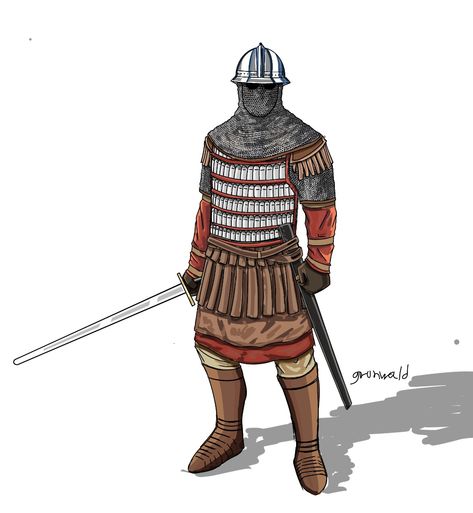 Early Byzantine Soldier, Eastern Roman Army, Fantasy Soldier Medieval, Roman Soldier Art, Byzantine Soldier, Byzantine Armor, Eastern Roman Empire, Byzantine Army, Armor Drawing