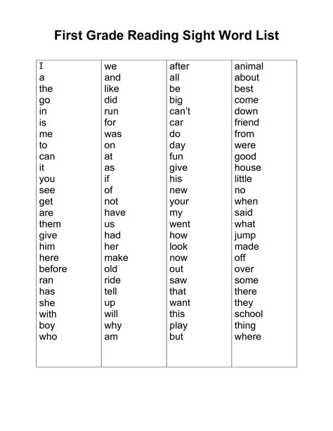 1st Grade Spelling, Sight Word List, First Grade Curriculum, Word Reading, First Grade Words, First Grade Phonics, First Grade Sight Words, First Grade Worksheets, Sight Words List