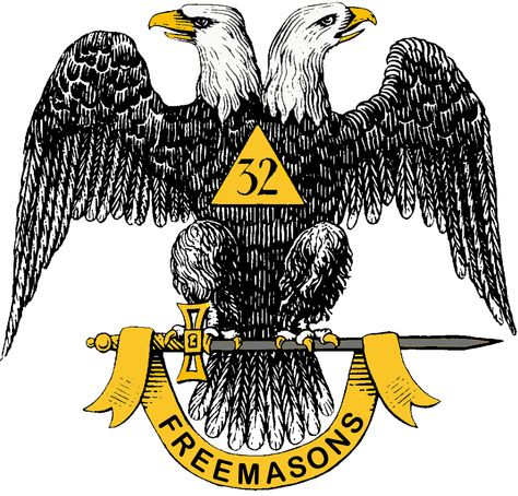 32nd Degree Double Headed Eagle Masonic Signs, Masonic Tattoos, Freemasonry Symbols, Royal Arch Masons, Freemason Symbol, Masonic Art, Masonic Freemason, Esoteric Symbols, Double Headed Eagle