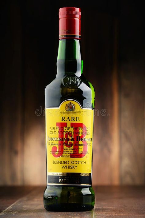 Bottle of J&B Rare blended Scotch whisky royalty free stock images J&b Whisky, Blended Scotch Whisky, Puff And Pass, Scotch Whisky, Wine And Spirits, Scotch, Blending, Stock Images Free, Whiskey