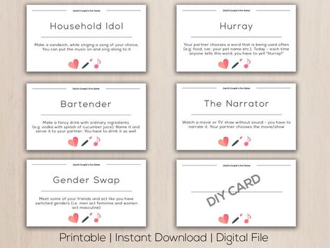 Fun Game for Couples printable cards love coupons date | Etsy Love Games For Couples, Card Games For Couples, Coupon Books, Couples Games, Game For Couples, Sharingan Wallpapers, Anniversary Games, Relationship Games, Games For Couples