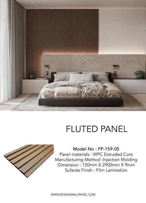 The new recon fluted panel comes in 4 lighter tone veneer colour with 9mm thickness. which can popular wood panelling goes hand in hand with the beige tone too, with streaks of the colour melted through its texture. Muji Interior Design, Muji Interior, Fluted Wall Panel, Fluted Panel, Fluted Wall, Puppy Room, Japandi Interior Design, Feature Wall Design, Wood Panelling