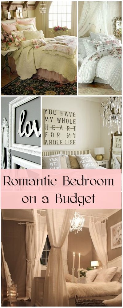 Romantic Bedroom on a Budget • Ideas & Tips on how to decorate a romantic bedroom! Romantic Bedrooms, Bedroom Budget, Bedroom On A Budget, Substitute Teaching, Wedding Updos, Canopy Frame, Budget Bedroom, Budget Ideas, Romantic Home Decor