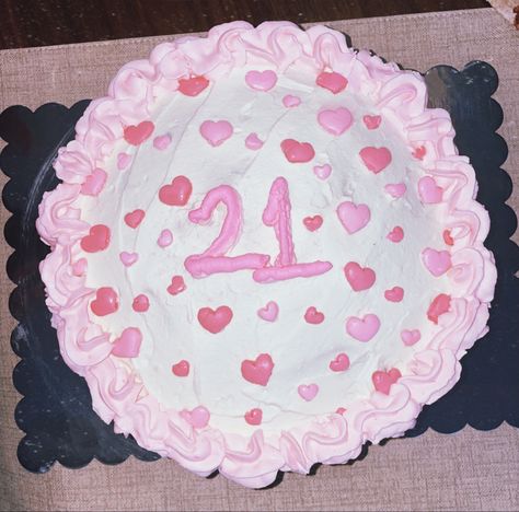 Pink girly cake, birthday cake no fondant, whipped cream cake, pink cake, heart shaped cake, pink heart cake, baby pink cake, 21st birthday, 21 year old birthday cake, cake Inspo, cake inspo for 21st birthday, cake inspiration, homemade cale, easy cake to make at home 21 Year Old Birthday Cake, Pink Girly Cake, Baby Pink Cake, Cake 21st Birthday, Pink Heart Cake, Old Birthday Cake, Whipped Cream Cake, Easy Cakes To Make, Whipped Cream Cakes