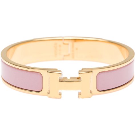 Pre-Owned Hermes Rose Nacarat Clic Clac H Narrow Enamel Bracelet PM ($700) ❤ liked on Polyvore featuring jewelry, bracelets, pink, hermes bangle, enamel bangle, colorful bangles, pre owned jewelry and preowned jewelry Pink Hermes, Journal Clipart, Hermes Bangle, Saved Pictures, Bracelets Pink, Ab Day, Colored Jewelry, Colorful Bangles, Hermes Bracelet