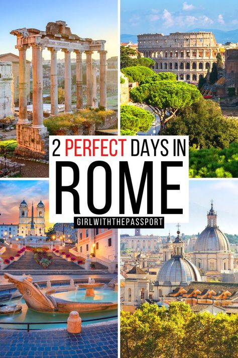 2 Perfect Days in Rome Italy Itinerary! Outfits Rome, Italy Attractions, Rome Italy Outfits, Food Rome, Must See In Rome, Rome Italy Photography, Places To Visit In Rome, Vacations For Couples, Italy Guide